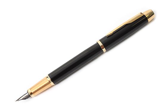 Перьевая ручка Parker IM Metal, F221, цвет: Black GT, перо: F, S0856190