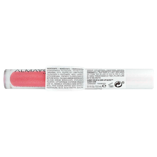 Almay, Color & Care Lip Gloss™, блеск для губ, оттенок 100 розовый, 3 мл (0,1 жидк. унции)
