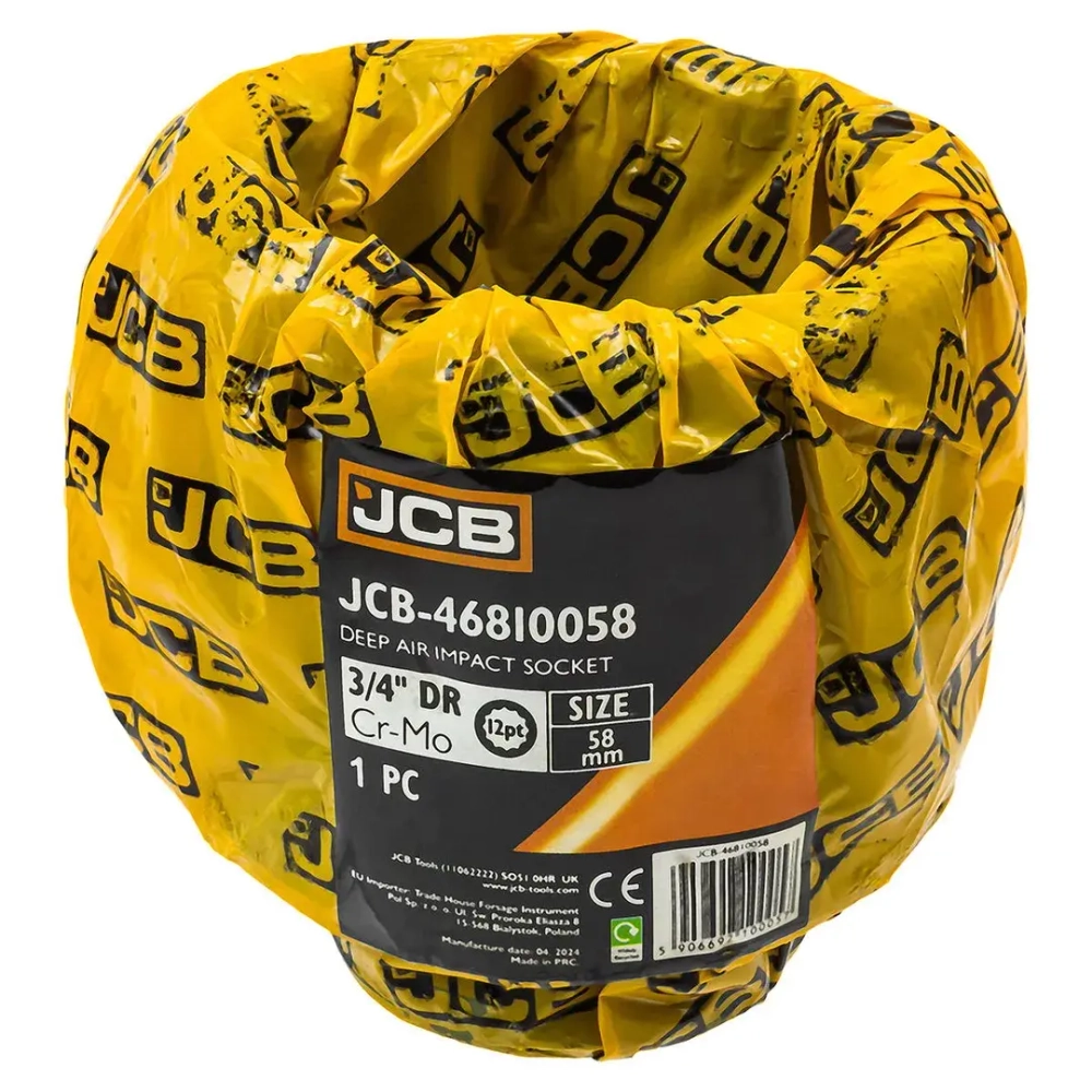 Головка ударная глубокая 3/4'', 58мм (12гр.) JCB JCB-46810058