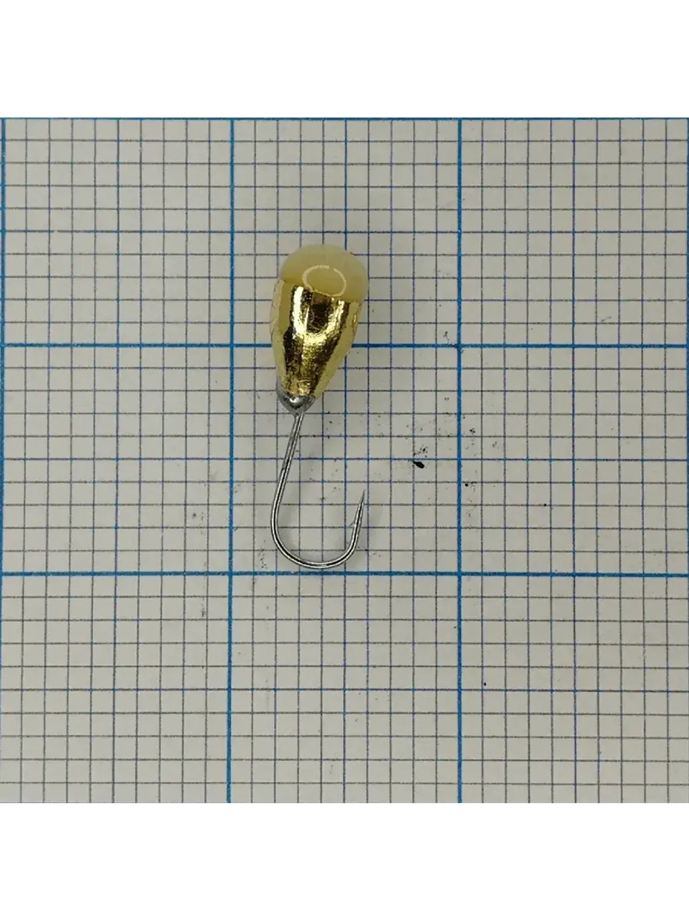 Мормышка вольфрамовая "ЯМАН"Капля с фосфором с отверстием