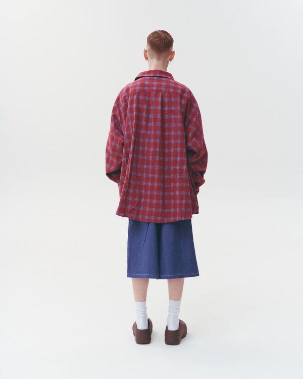 Рубашка Cowboy Shirt Wine винная - фото 3