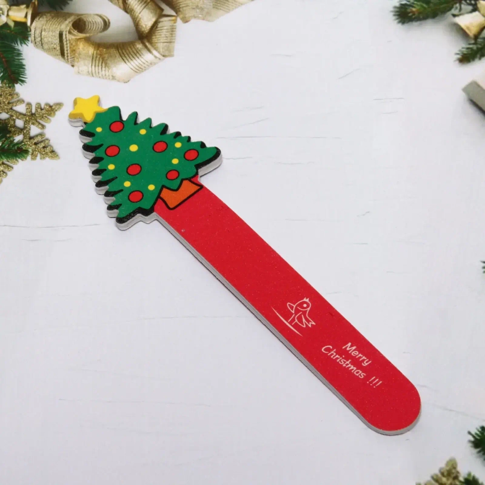 Пилка для ногтей наждачняя в пакете «Ultramarine - Ёлочка», 17,8*4см