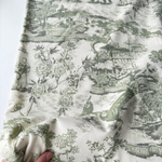 Микровельвет 100% хлопок Китайская церемония (зелёный)