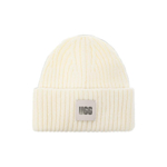 UGG Logo Patch Chunky Ribbed Beanie