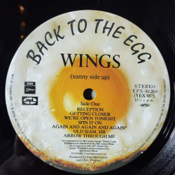 Винтажная виниловая пластинка LP Paul McCartney Wings Back To The Egg (Japan 1979) (No Obi) Spin It On