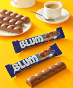 Шоколад пористый Блюм/BLUM 30г. (25руб./шт.) (40) ГЛОБАЛ ШОКОЛАД