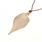 Колье лист Ester Bijoux Вишня LF31A-RG BR