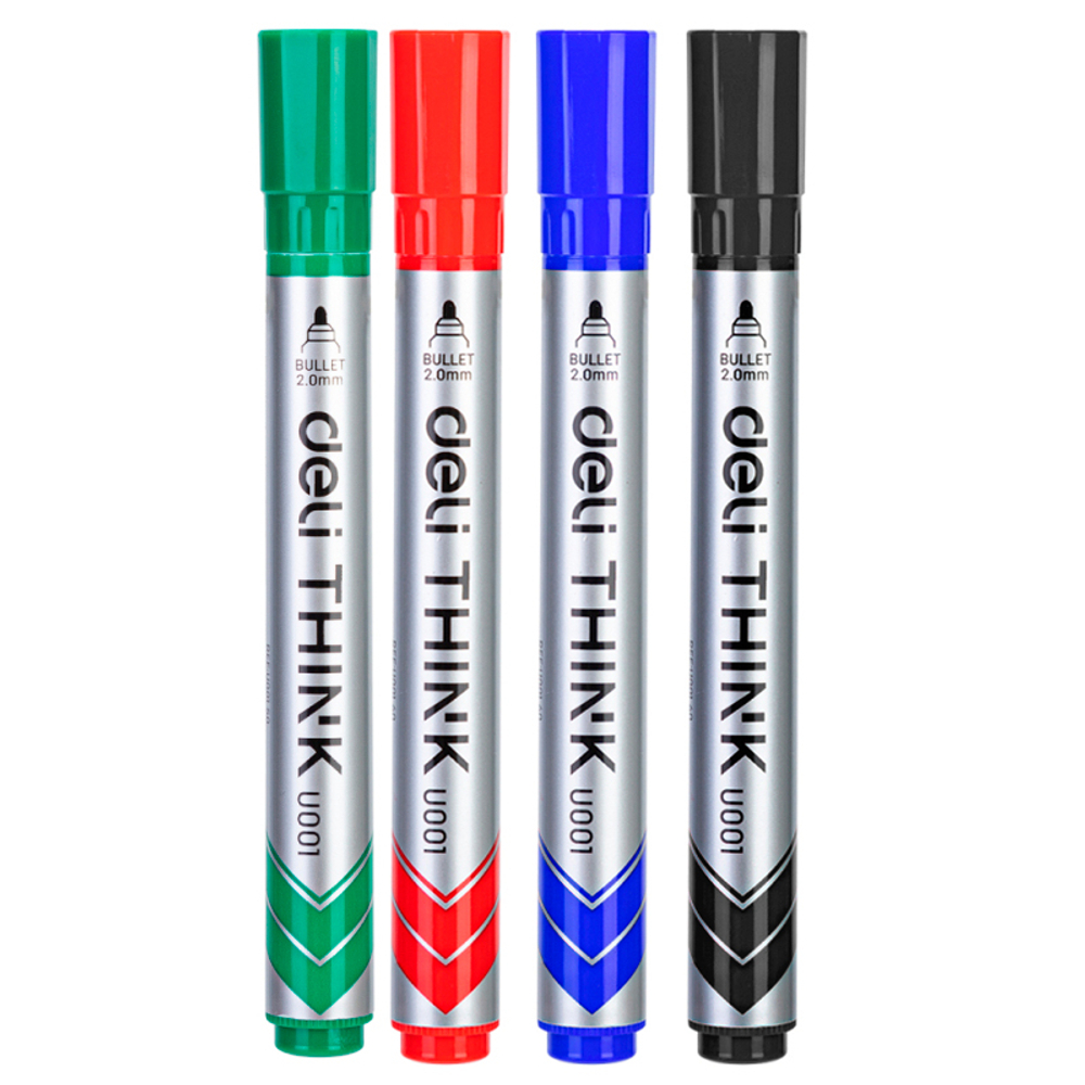 Набор маркеров для доски, DELI "Think", EU00101, 4 цвета