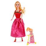 Кукла тип Модель с пупсом. коробка DX515A