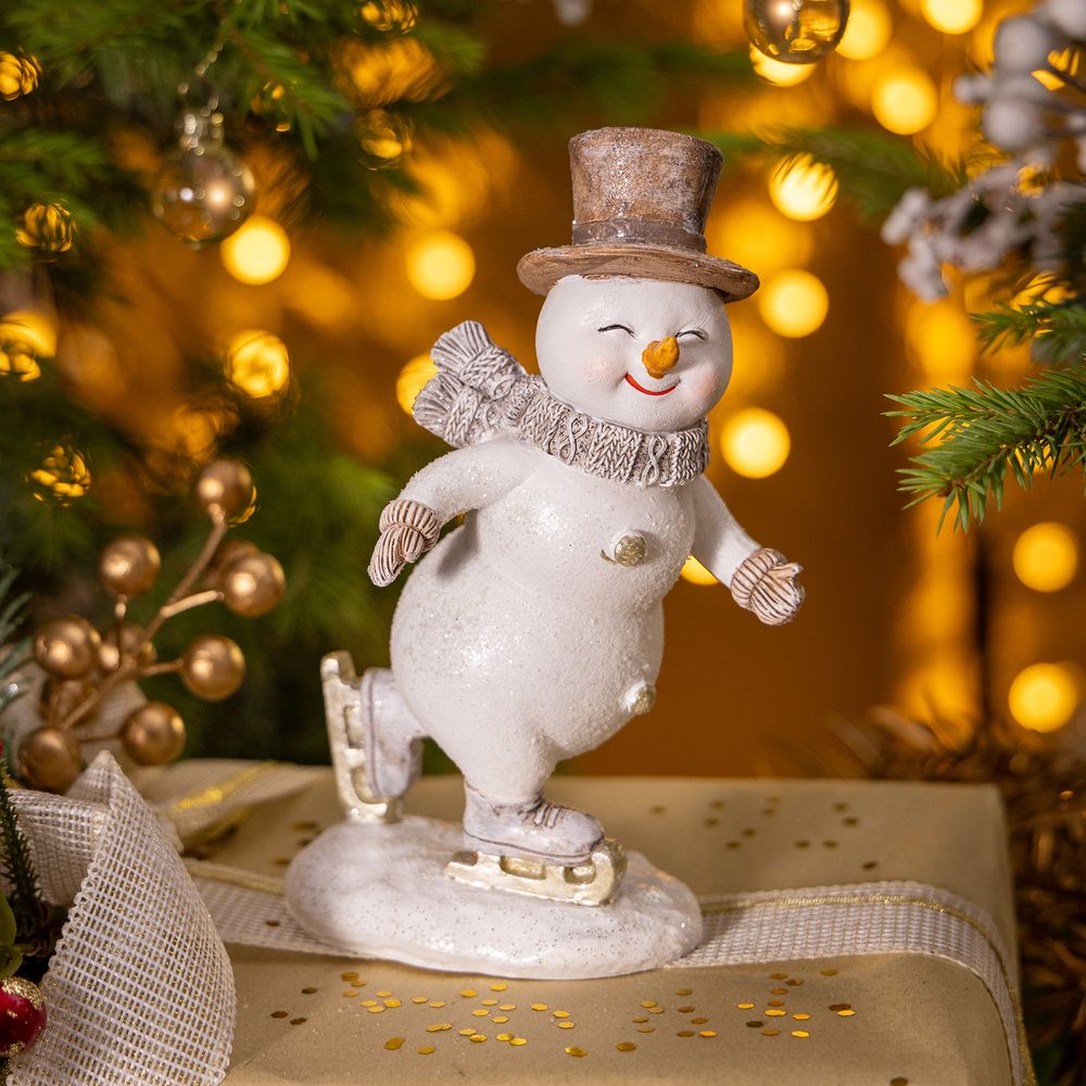 СТАТУЭТКА "СНЕГОВИК" 14Х7Х17,5 СМ