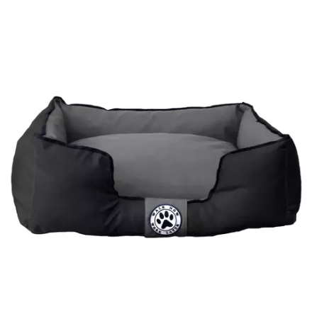 Лежанка для собак разборная размер M серая черная Царь-лежанка