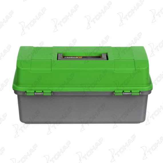 Ящик рыболова Helios двухполочный зеленый
