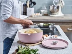 KitchenAid Чугунная кастрюля 26 см 5,2 л розовая