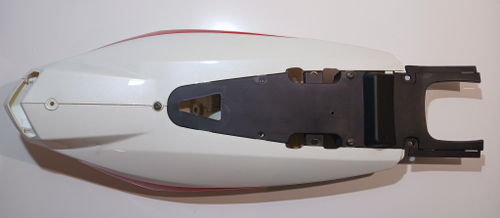 Пластик задний (белый) в сборе Motoland R1 300