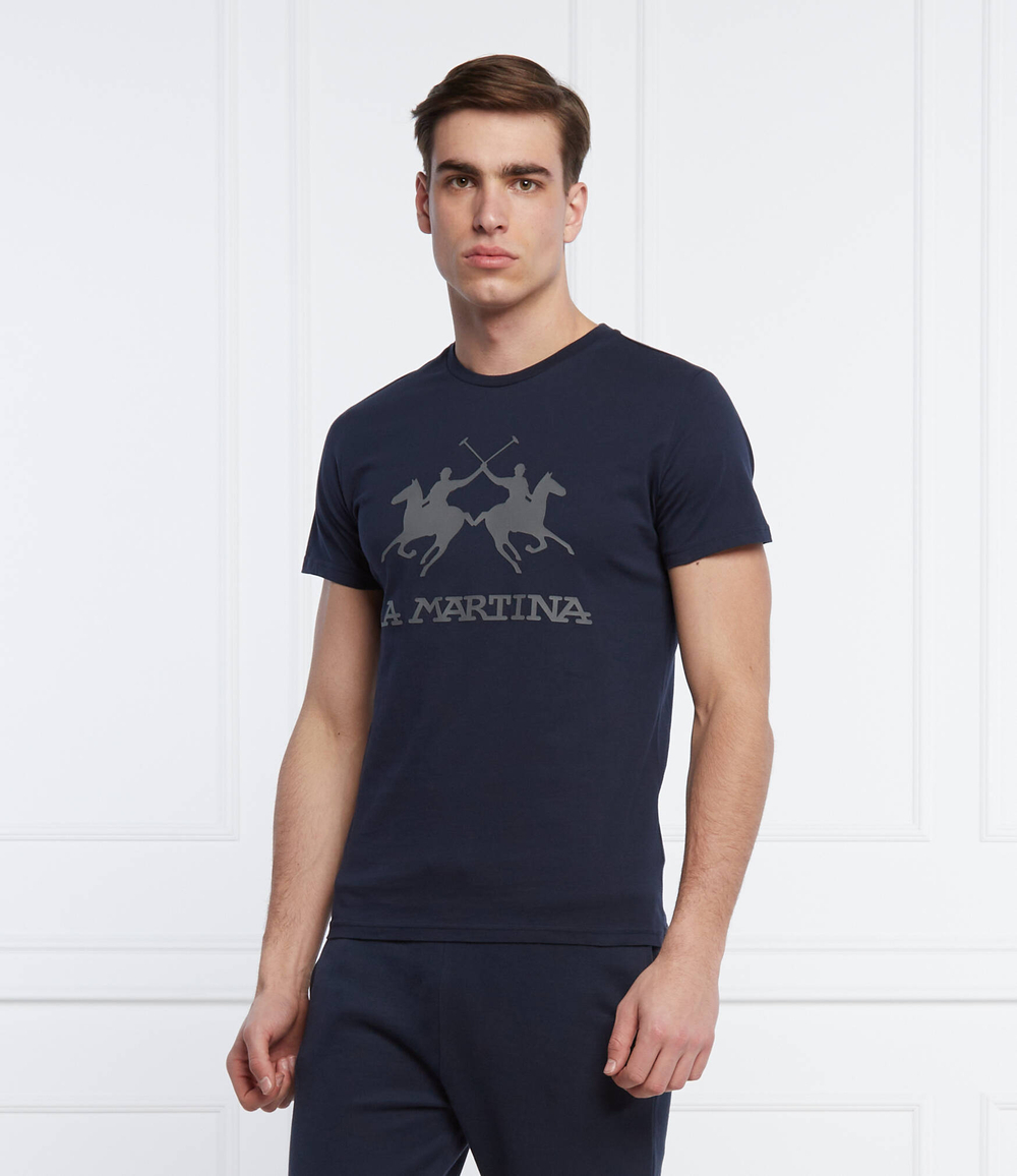 Футболка La Martina - темно-синий(CCMR05 JS206)