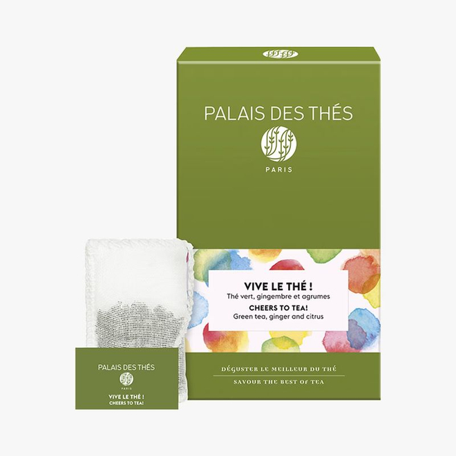 Ароматизированный зеленый чай Palais des Thes Vive le The! 3x20 шифоновых пакетиков