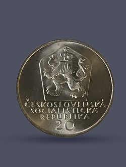 Монета 20 крон 1972 год "100 лет со дня смерти Сладковича"