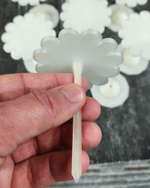 Прозрачный набор кондитерских гвоздиков 8 см "Ромашка на подставке от Киры"