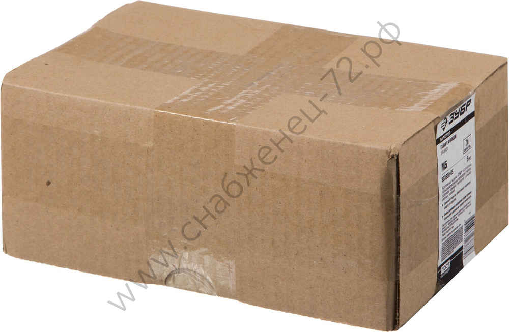 ЗУБР DIN 6923 кл. пр. 6, M5, гайка с фланцем, цинк, 5 кг (303630-05)