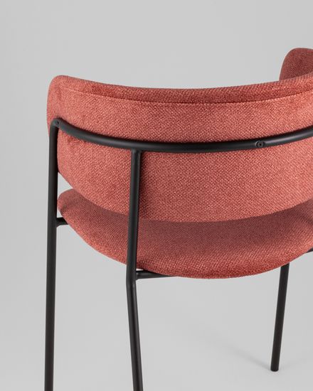 Кресло Нэлли New буклированный велюр терракотовый