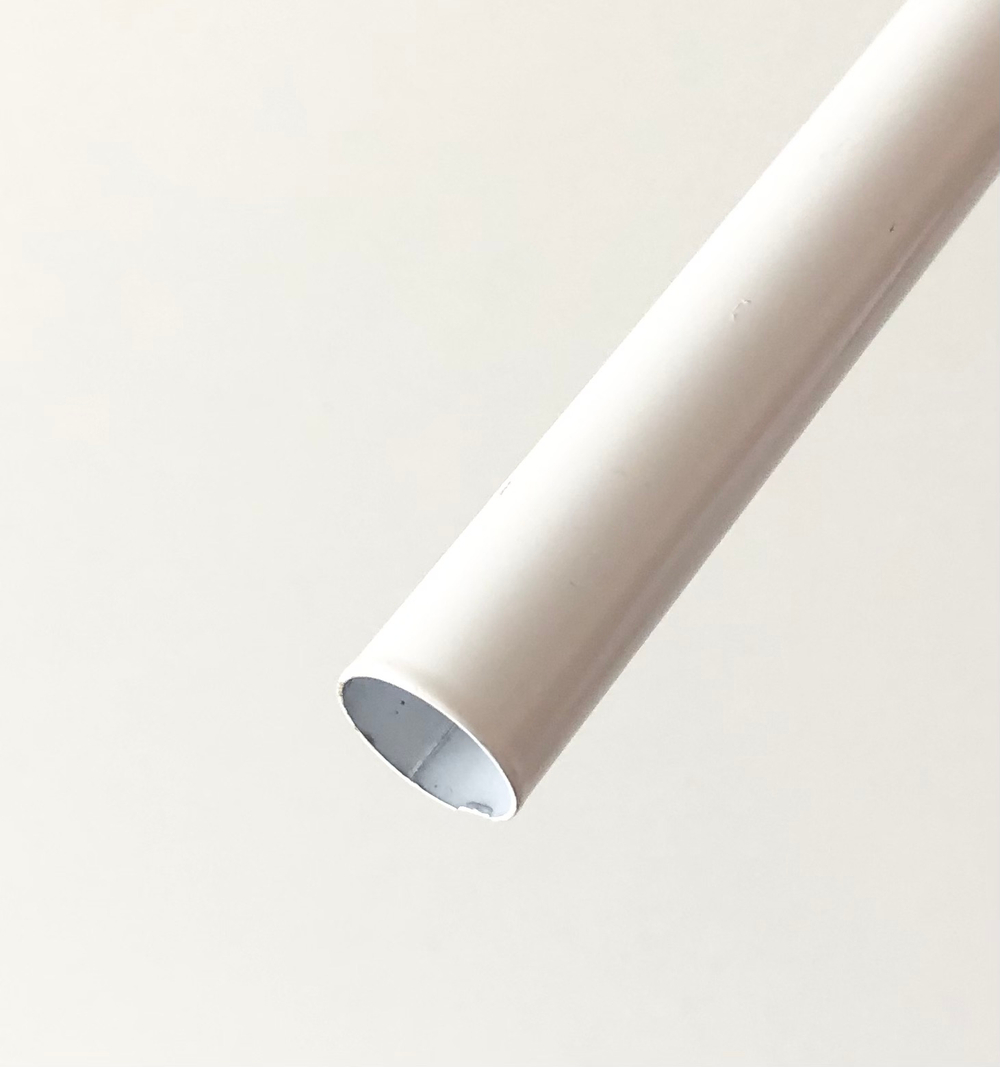 Карниз кованый "Шар скан" d16/16 мм двухрядный эконом, цвет белый