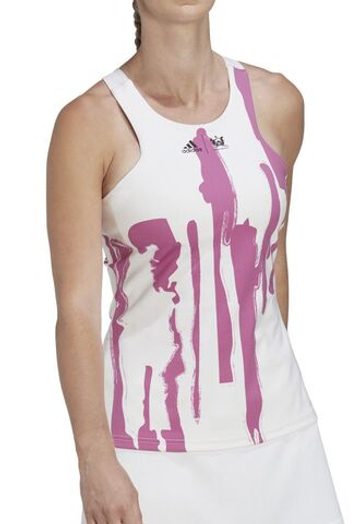 Женский топ теннисный Adidas New York Y-tank - белый
