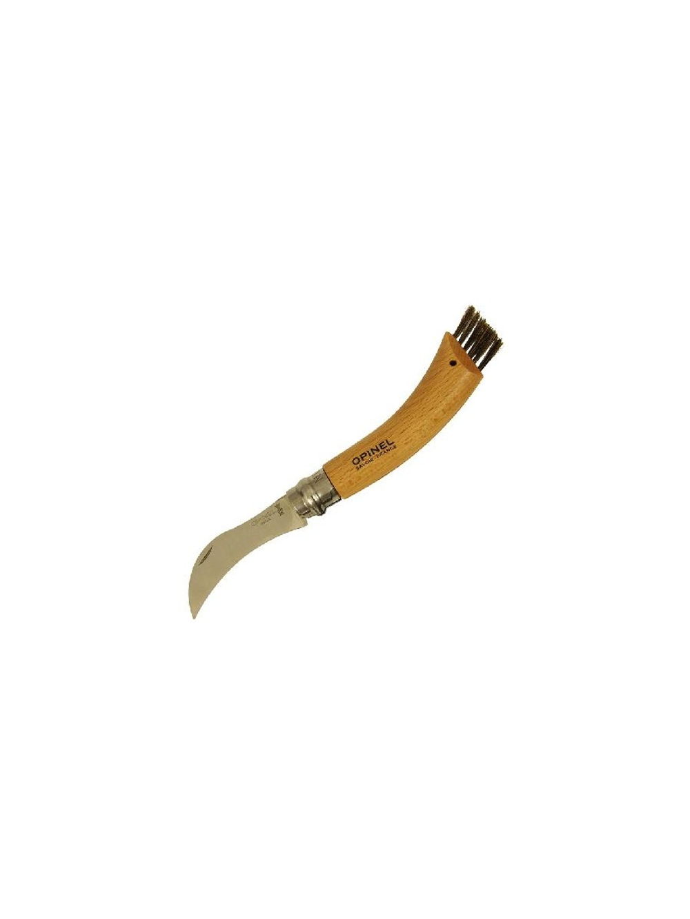 Нож грибника Opinel №8, нержавеющая сталь, рукоять бук, коробка, 001252