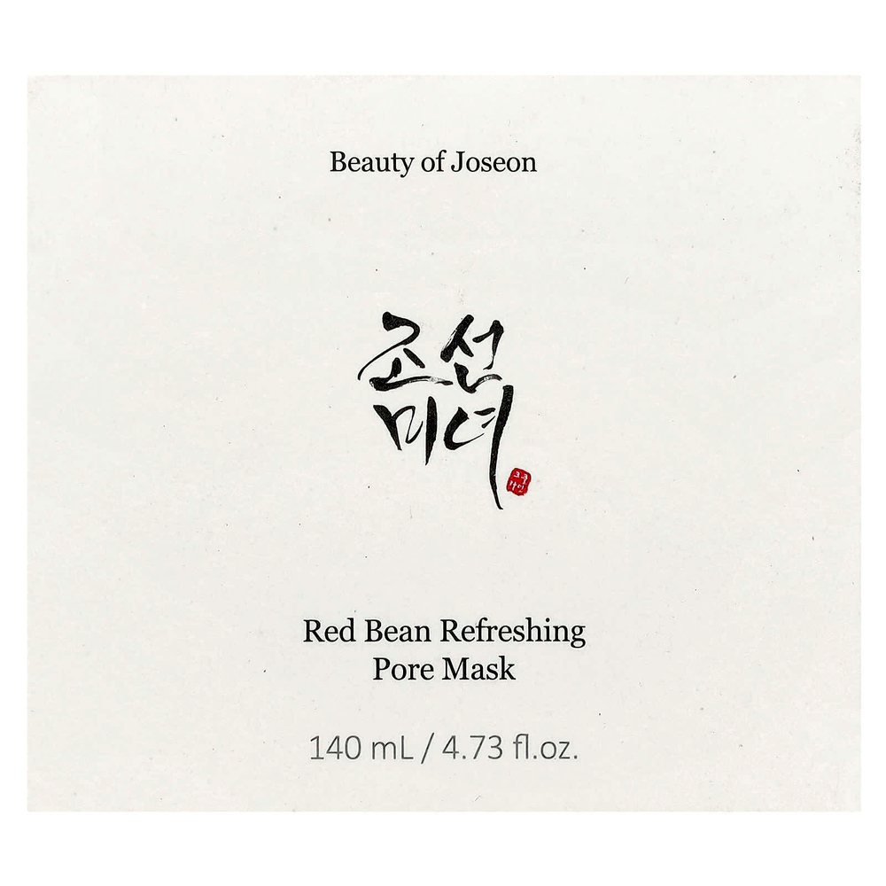 Beauty of Joseon, освежающая маска для лица, для очищения пор, с красной фасолью, 140 мл (4,73 жидк. унции)
