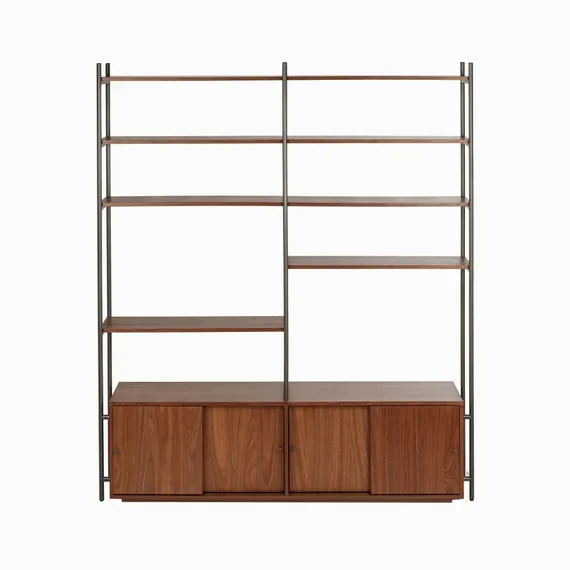 Стеллаж Vallery, 180х160 см, шпон ореха