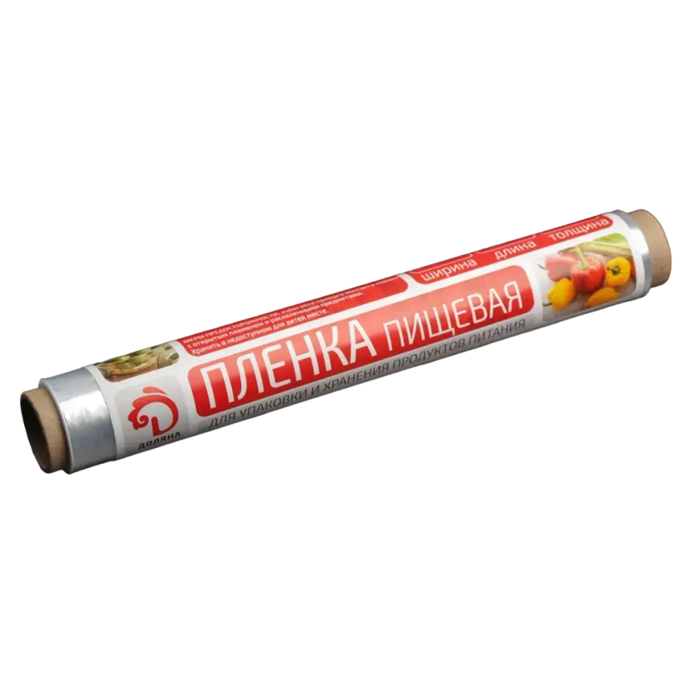 Плёнка пищевая Доляна, 22,5 см × 100 м, 8 мкм, цвет белый