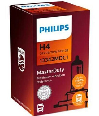 Автолампа H4 24V- 75/70W Philips (P43t) Master Duty #13342MDC1 ORIGINAL