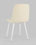 Стул Oliver экокожа белый белые ножки 2 шт