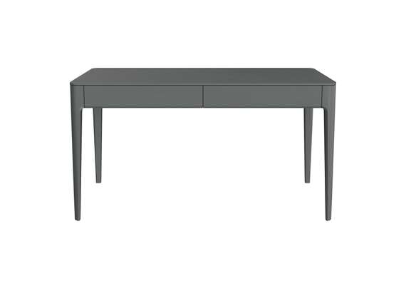 Стол письменный Type из массива дуба 140*70 см (серый)