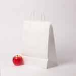 Пакеты бумажные, 26x35x14, "8 марта", белый