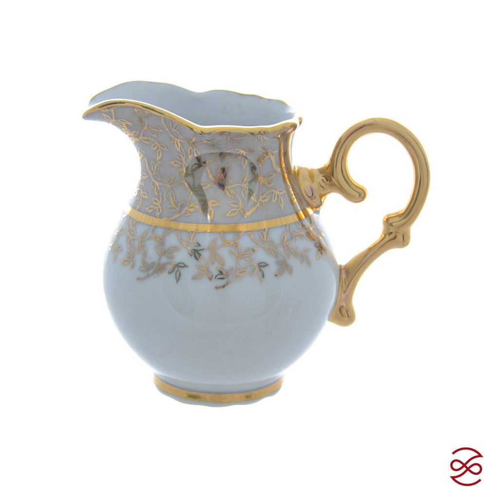 Кофейный сервиз мокко Queen's Лист Бежевый 6 персон 15 предметов