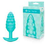 Мятный анальный текстурированный плаг с вибрацией b-Vibe Bump BV-020-MNT