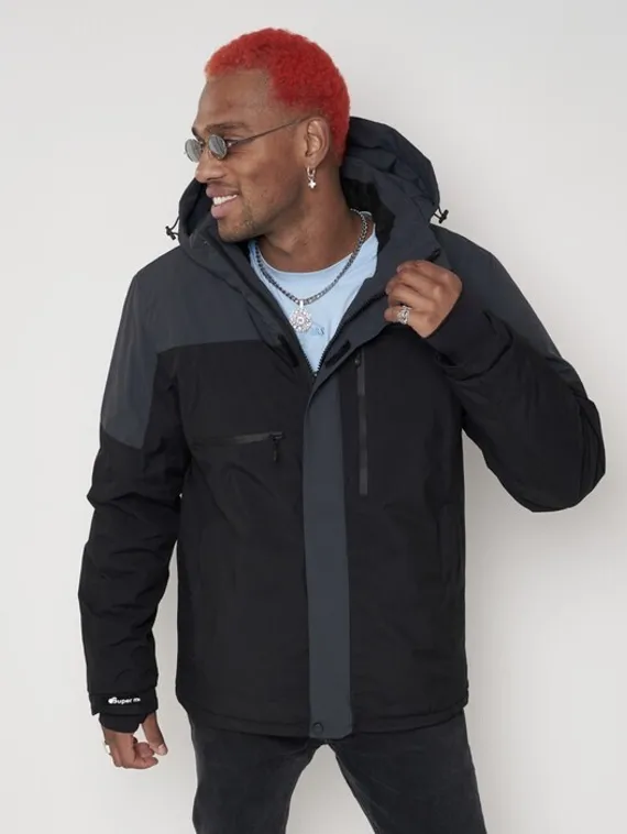 Куртка горнолыжная мужская, цвет чёрный, размер 48