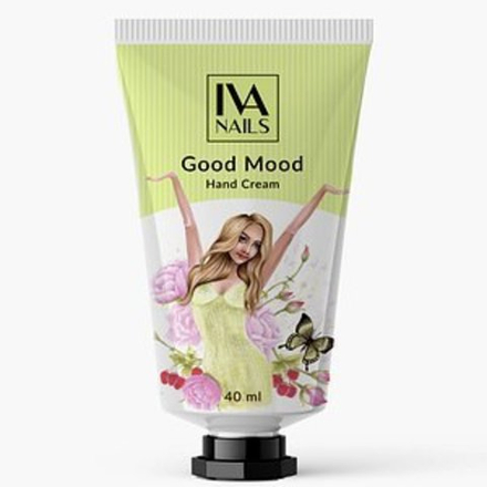 Крем для рук увлажняющий в тубе «Good Mood», IVA NAILS