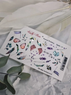 Lucky Rose Слайдеры наклейки для ногтей Spark 17