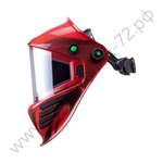 Маска сварщика КОРУНД МЕГА красная (ф-р MEGA LED) в коробке