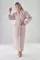 Женский вафельный халат 4230 пудра