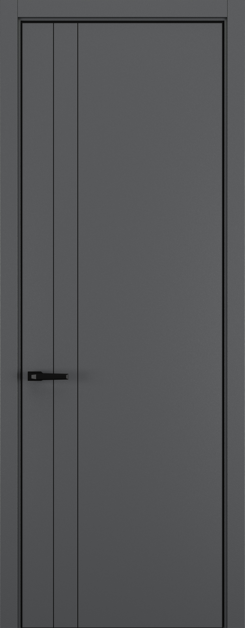 Межкомнатная дверь Zadoor Горизонт NH15 кромка ABS Black
