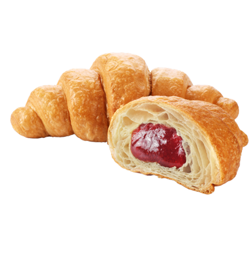Круассан с клубникой, 80 гр. 50 шт/кор