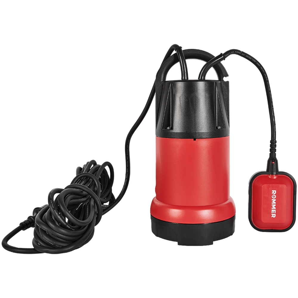 Насос дренажный ROMMER OPTIMA 900 (0,9 кВт, Qmax 14 м³/ч, Hmax 8.5 м, 1x230В, кабель 10 м.)