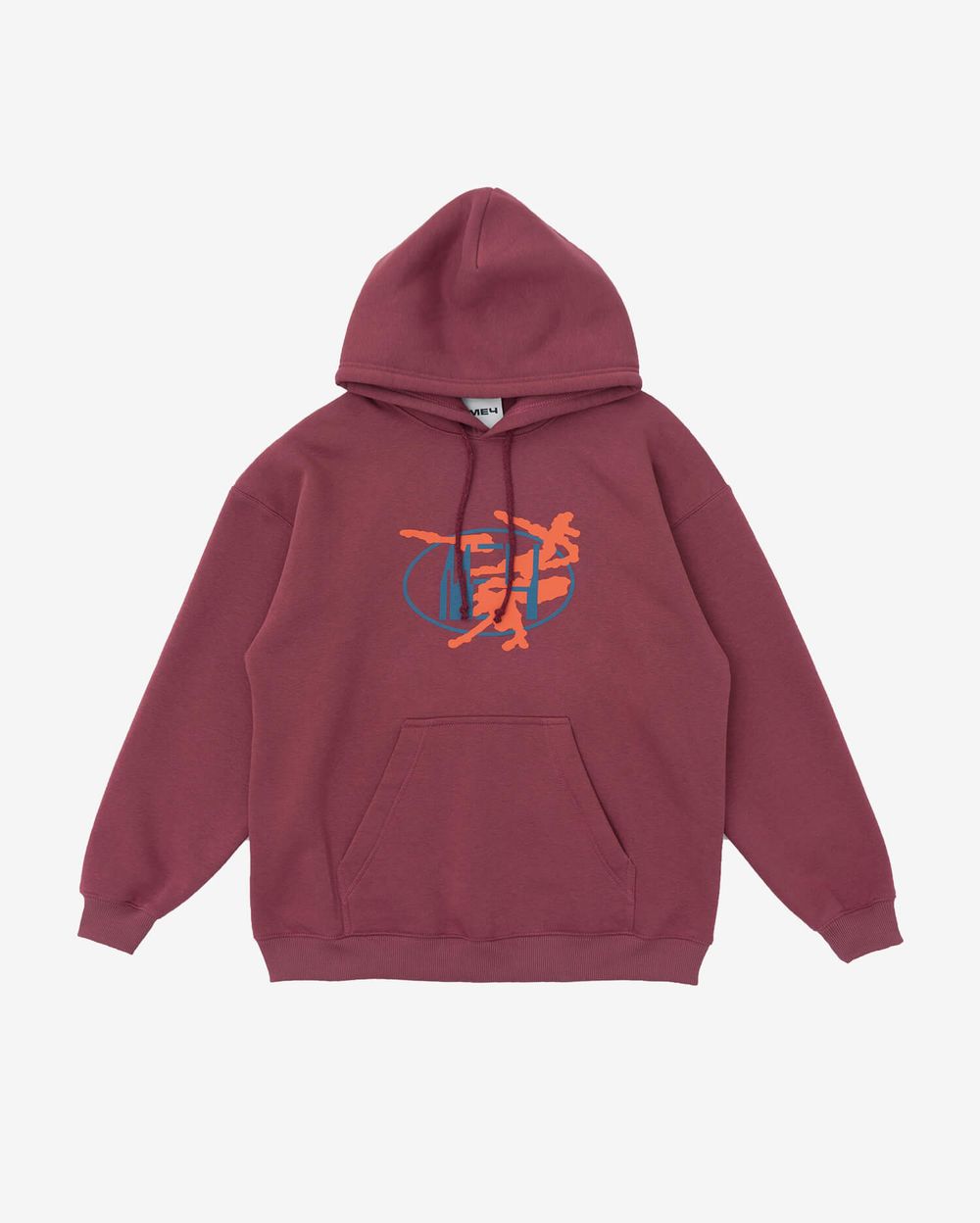 Худи FW22 Warm Topo Бордовый