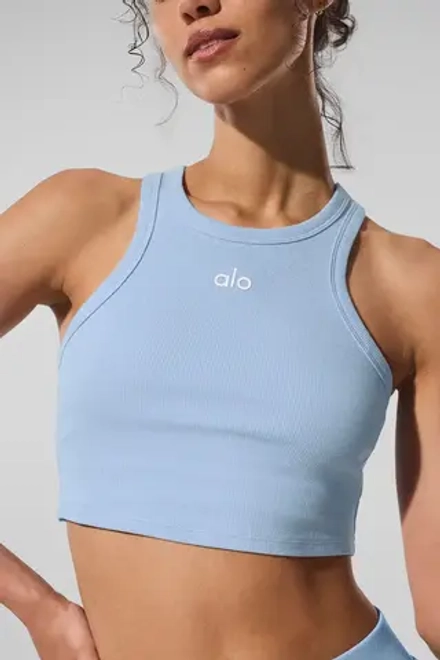 Alo yoga Топ Aspire, светло-голубой