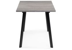 Стол раскладной Колон Лофт 120(160)х75х75 25 мм бетон / матовый черный