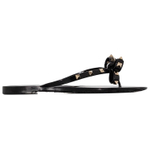 Valentino Rockstud Flip Flops Women"s Black Gold