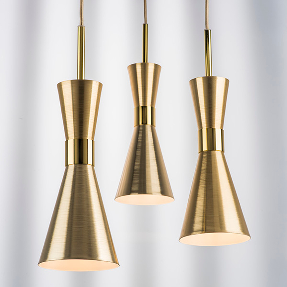 816011 Люстра DUMO 1х40W E14 ЛАТУНЬ/ЗОЛОТО