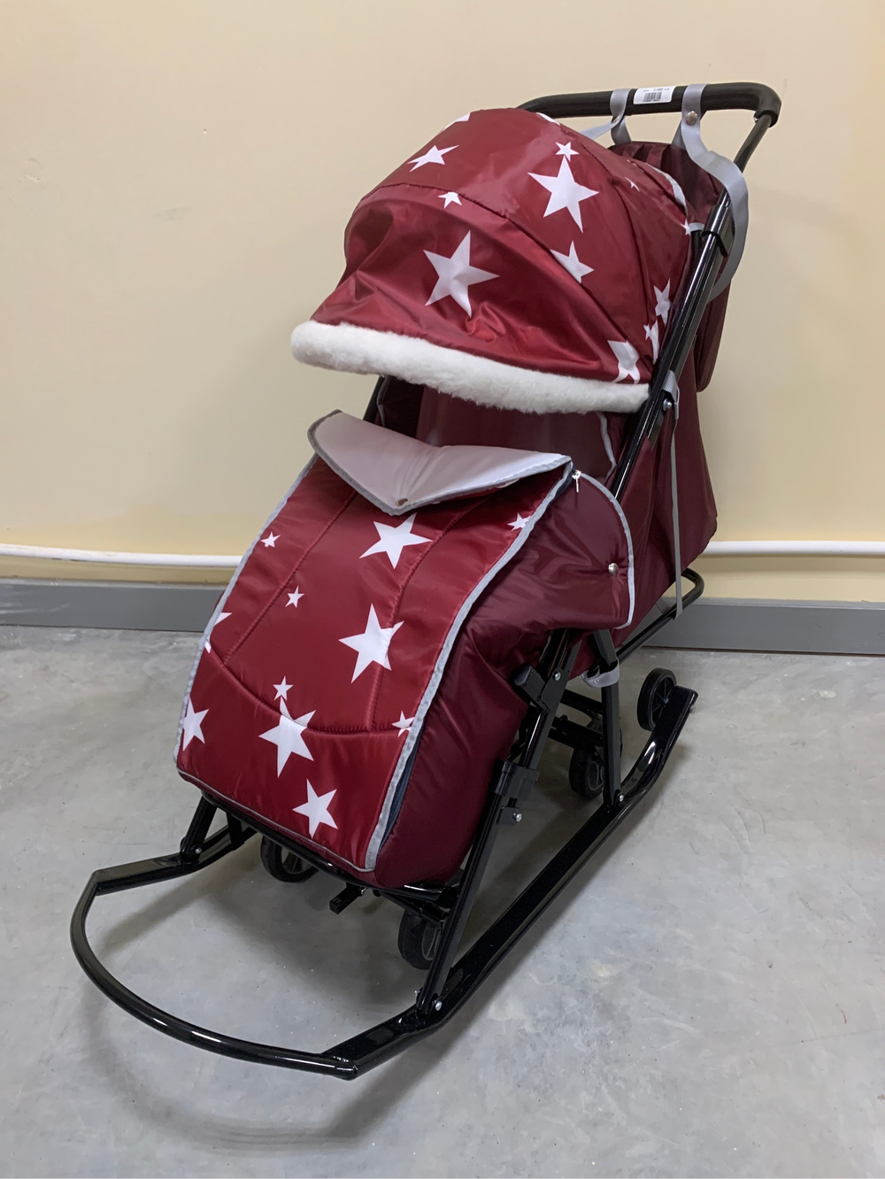 Санки-коляски Pikate "Звёзды" Бордо